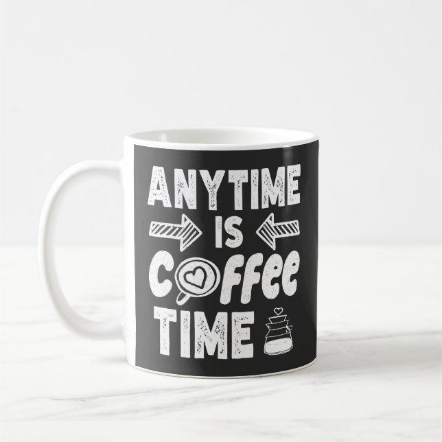 Mug N'Importe Quand Le Café Est Vintage, Amateur De Ca (Gauche)