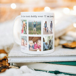 Mug N'Importe Quel Texte 10 Photo Collage Moderne Mini
