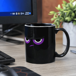 Mug Ninja noir en colère