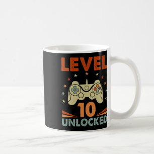 Mug Niveau 10 Jeu vidéo déverrouillé 10e anniversaire