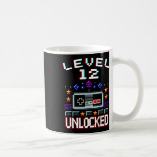 Mug Niveau 12 du garçon d'anniversaire débloqué Drôle 