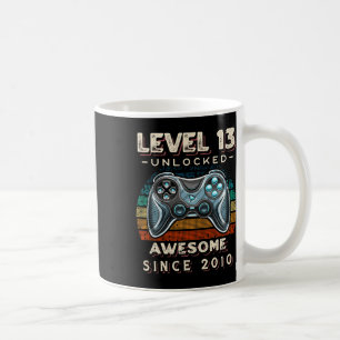 Mug Niveau 13 Jeu vidéo déverrouillé 13e anniversaire