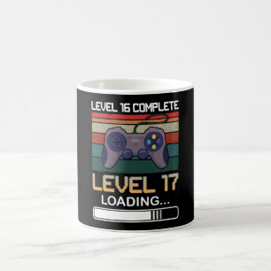 Mug Niveau 16 Niveau complet 17 Jeu vidéo d'annivers