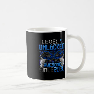 Mug Niveau 5 Débloqué Cadeaux pour garçons de 5 ans po