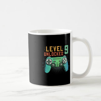 Mug Niveau 9 Débloqué Cadeaux de 9e anniversaire pour