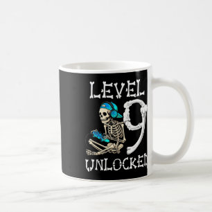 Mug Niveau 9 Débloqué Squelette Joueur Vidéo Jeux 9ème