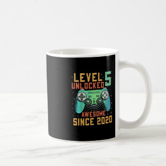 Mug Niveau Enfants 5 Débloqué 5ème Anniversaire 5 Ans