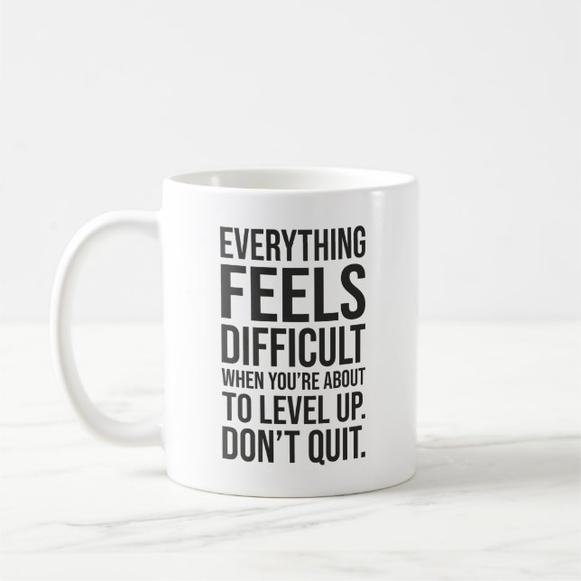 Mug Niveau haut, ne quittez pas - Réussite de l'activi (Gauche)