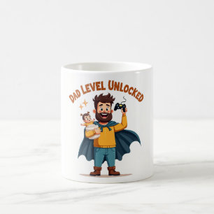 Mug 🎮 niveau papa déverrouillé - Amoureux gamer papa