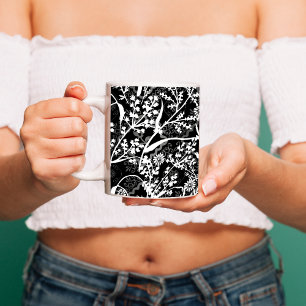 Mug Niveaux de gris floraux