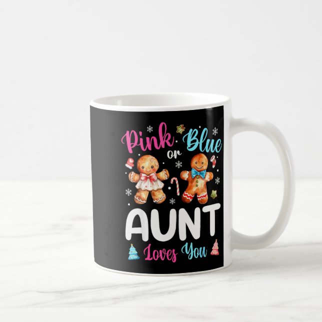 Mug Nk Or Blue Aunt Loves You Gender Reveal Christmas  (Droite)