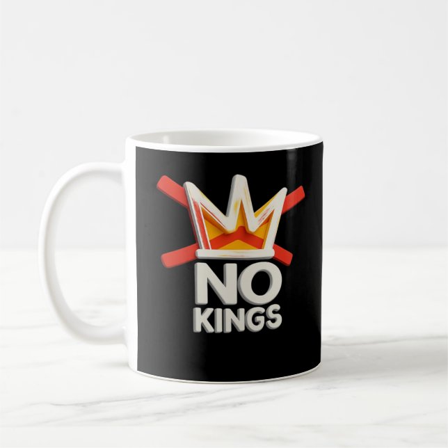 Mug No Kings Anti Minimal Clean Design (Gauche)