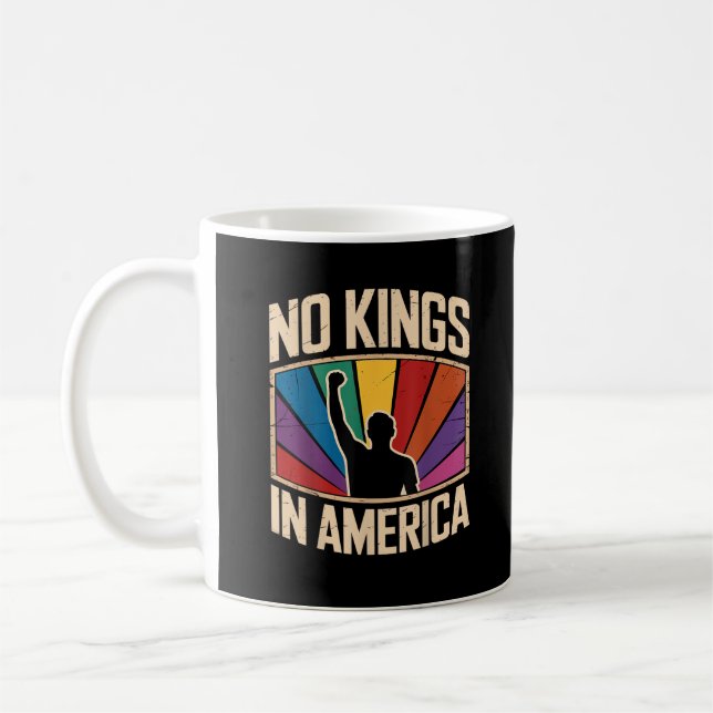 Mug No Kings In America Since 1776 Creative Design (Gauche)