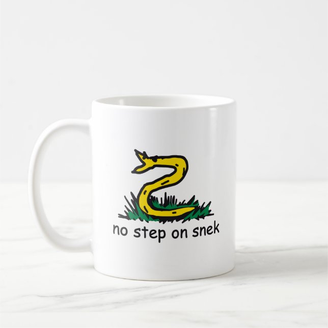 Mug No step on snek memes (Gauche)