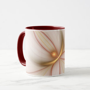 Mug Noble Cuivre Et Or Abstrait Art Fractal Moderne