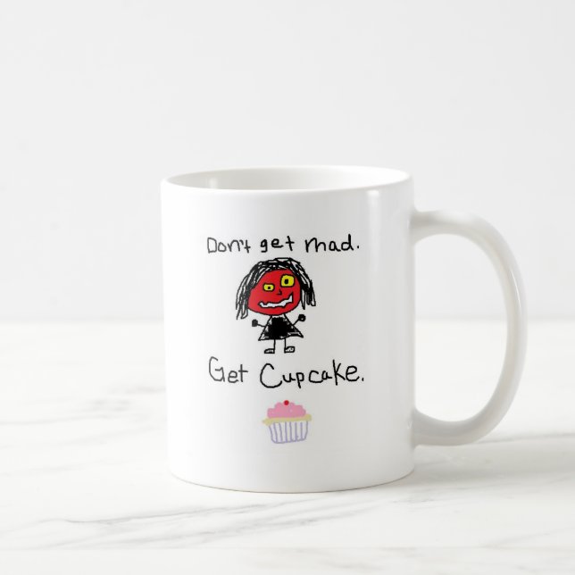 Mug N'obtenez pas fou, obtiennent le petit gâteau (Droite)