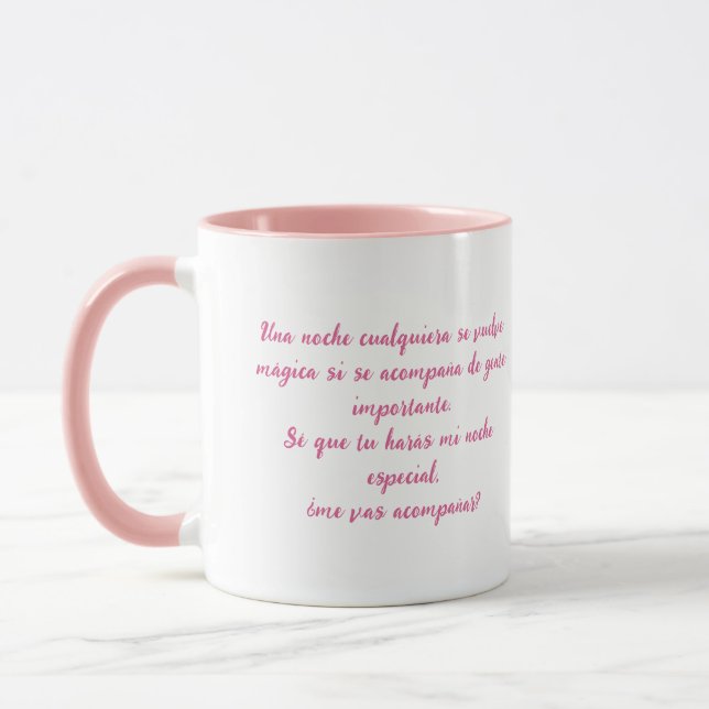 Mug Noche especial recuerdo minimalista (Gauche)