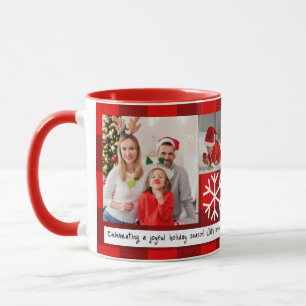 Mug Noël 7 photos grille meilleure grand-mère Rouge pl