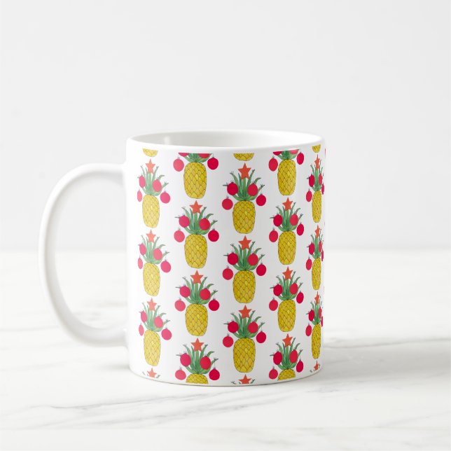 Mug Noël à l'ananas (Gauche)