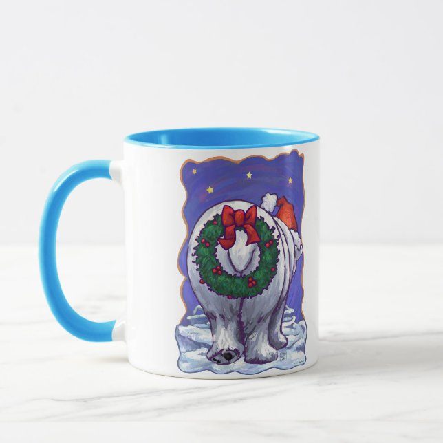 Mug Noël à l'ours polaire (Gauche)