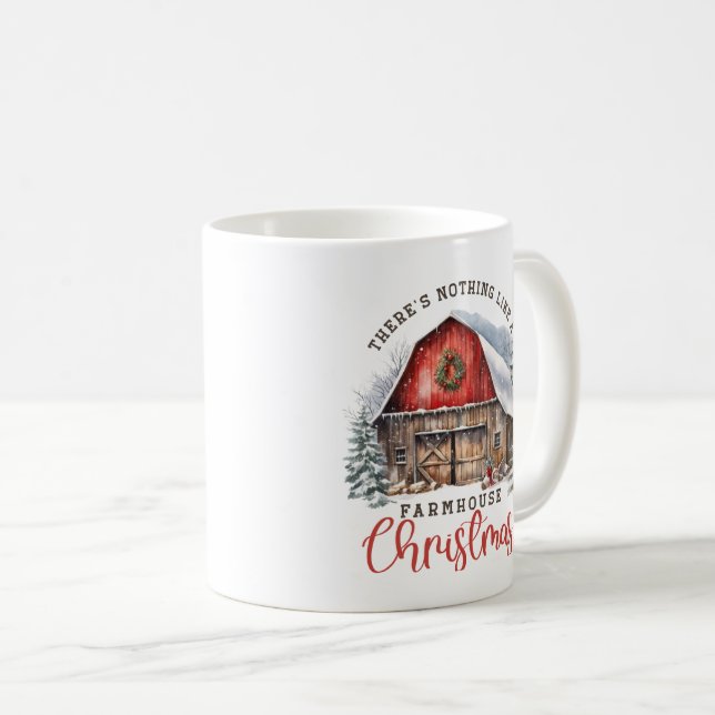 Mug Noël agricole (Devant droit)