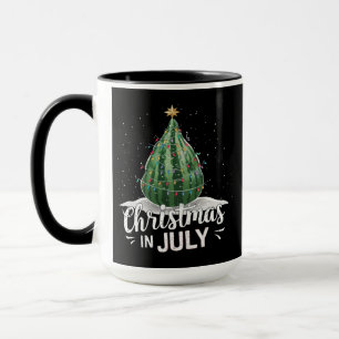Mug Noël Arbre de Noël de la pastèque En Juillet Été