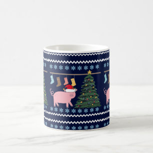 Mug Noël au cochon mignon