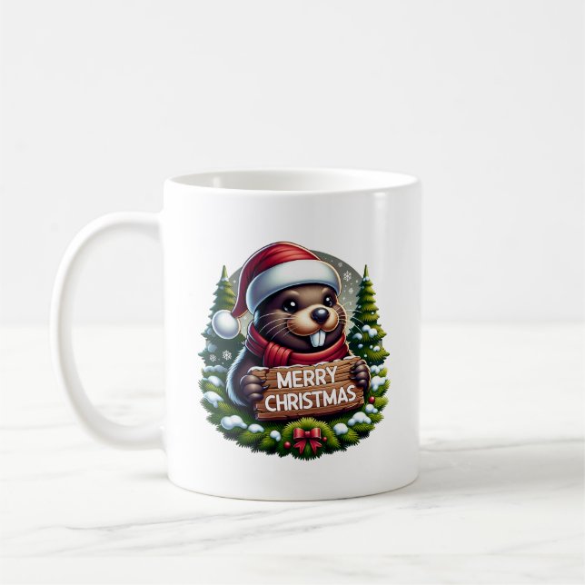 Mug Noël Bever (Gauche)