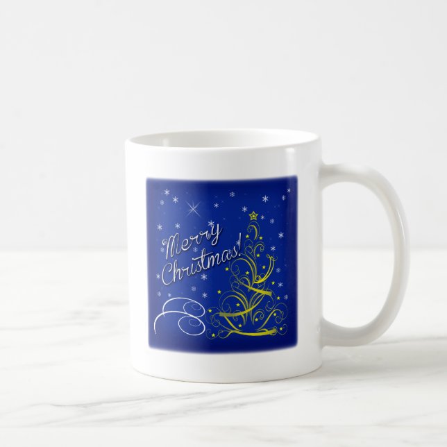Mug Noël bleu (Droite)