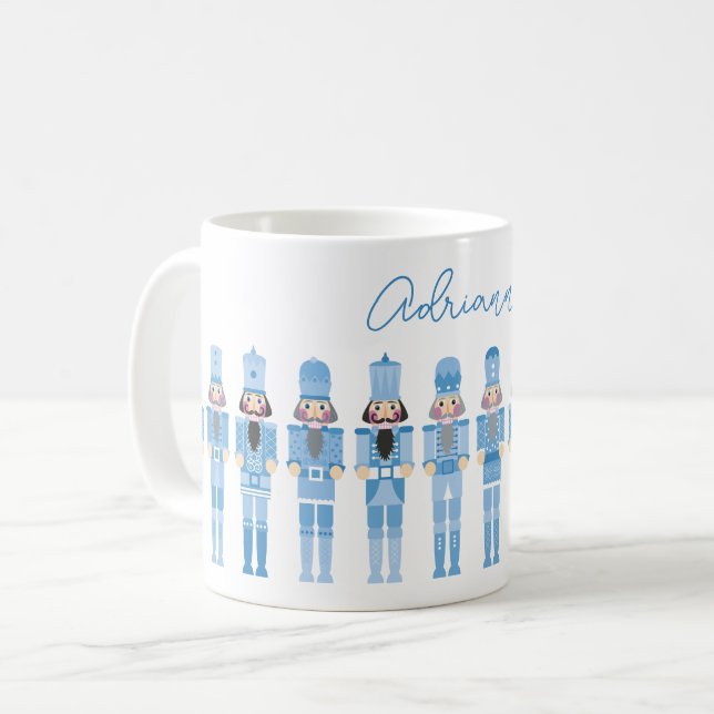 MUG NOËL BLEU NUTCRACKERS (Devant gauche)