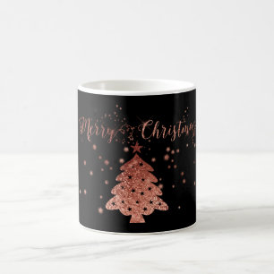 Mug Noël Bling rose et noir