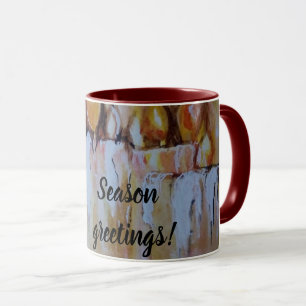 MUG NOËL BOUGIES D'ART AVEC SAINT