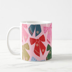 Mug Noël Bows Coquette rose
