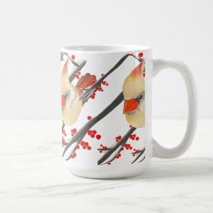 Mug Noël cardinal femelle