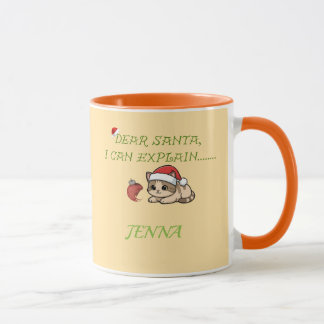 Mug Noël Chat Mignon et Vilain