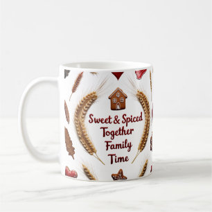 Mug Noël Classique de Luxe Rustique en Pain d'Épices F
