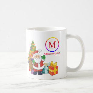Mug Noël classique du Père Noël Monogramme