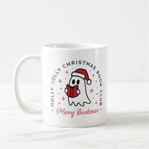 Mug Noël club de Noël fantôme joyeux bookmas preppy