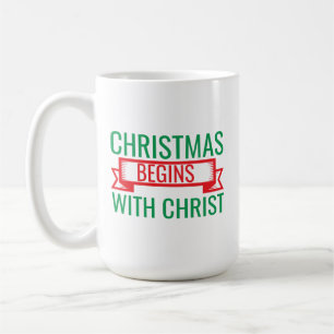 Mug noël commence avec christ-15523