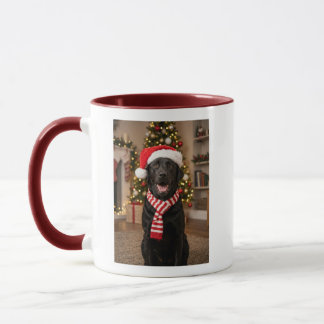 Mug Noël Cozy Black Lab Joyeux Howlidays