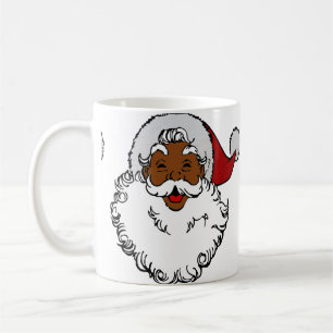 Mug noël d'afrique noire santa claus