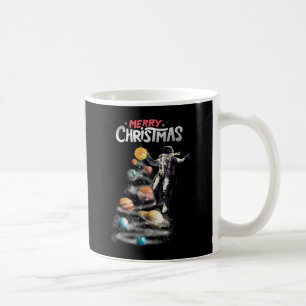 Mug Noël dans le système solaire spatial L'astronaute 