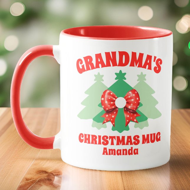 Mug Noël de grand-mère personnalisée (Créateur téléchargé)