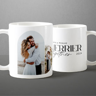 Mug Noël de mariage minimaliste plus joyeux ensemble