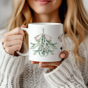 Mug Noël de Mistletoe et Silver Bells