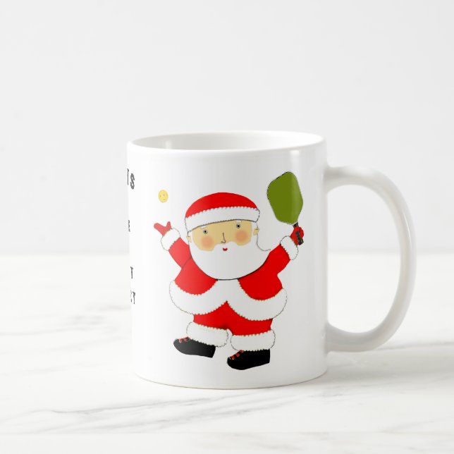 Mug Noël de Pickball (Droite)