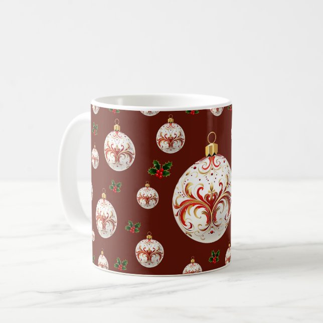 Mug Noël décoratif élégant (Devant gauche)