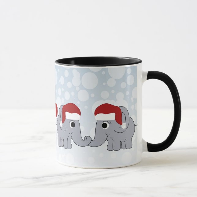 Mug Noël des éléphants (Droite)