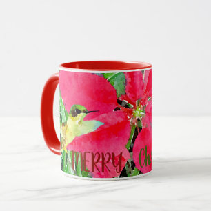 Mug Noël des papillons et des colibris