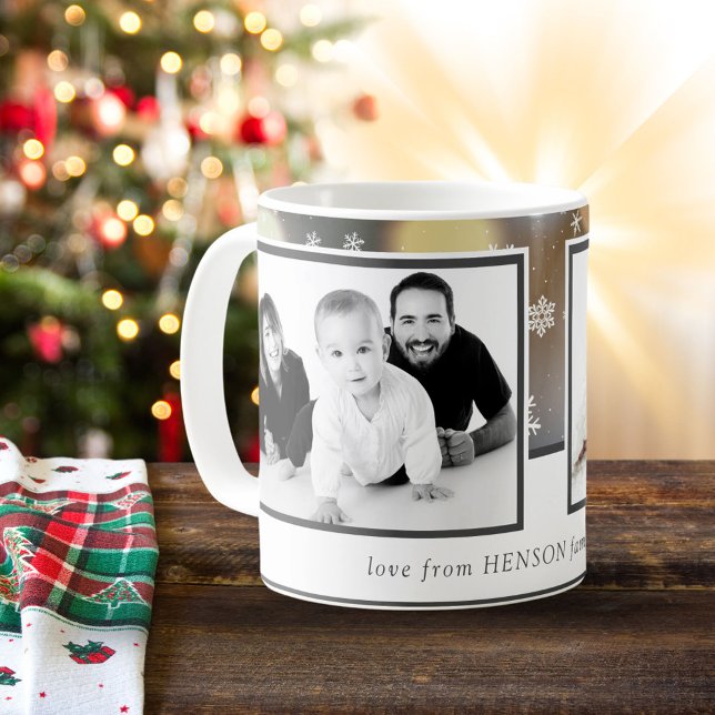 Mug Noël Deux photos sur mesure Famille (Créateur téléchargé)